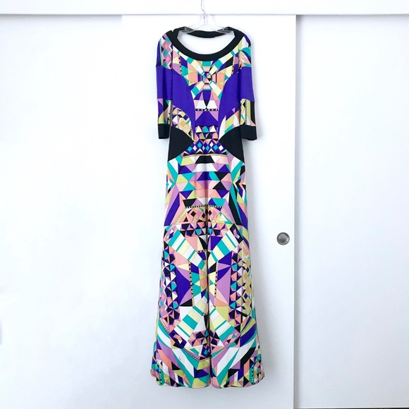 Emilio Pucci Halter Maxi Dress, M, US6